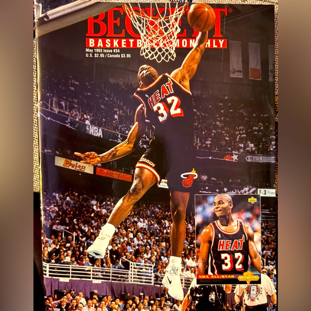 Beckett Basketball Monthly May 1993 #34 Harold Miner Cover